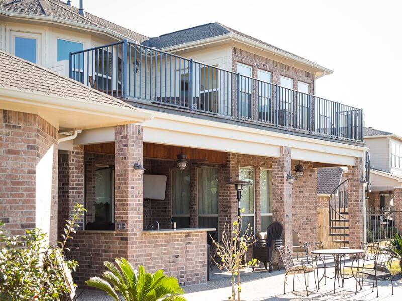 Covered Patio Extension w Balcony